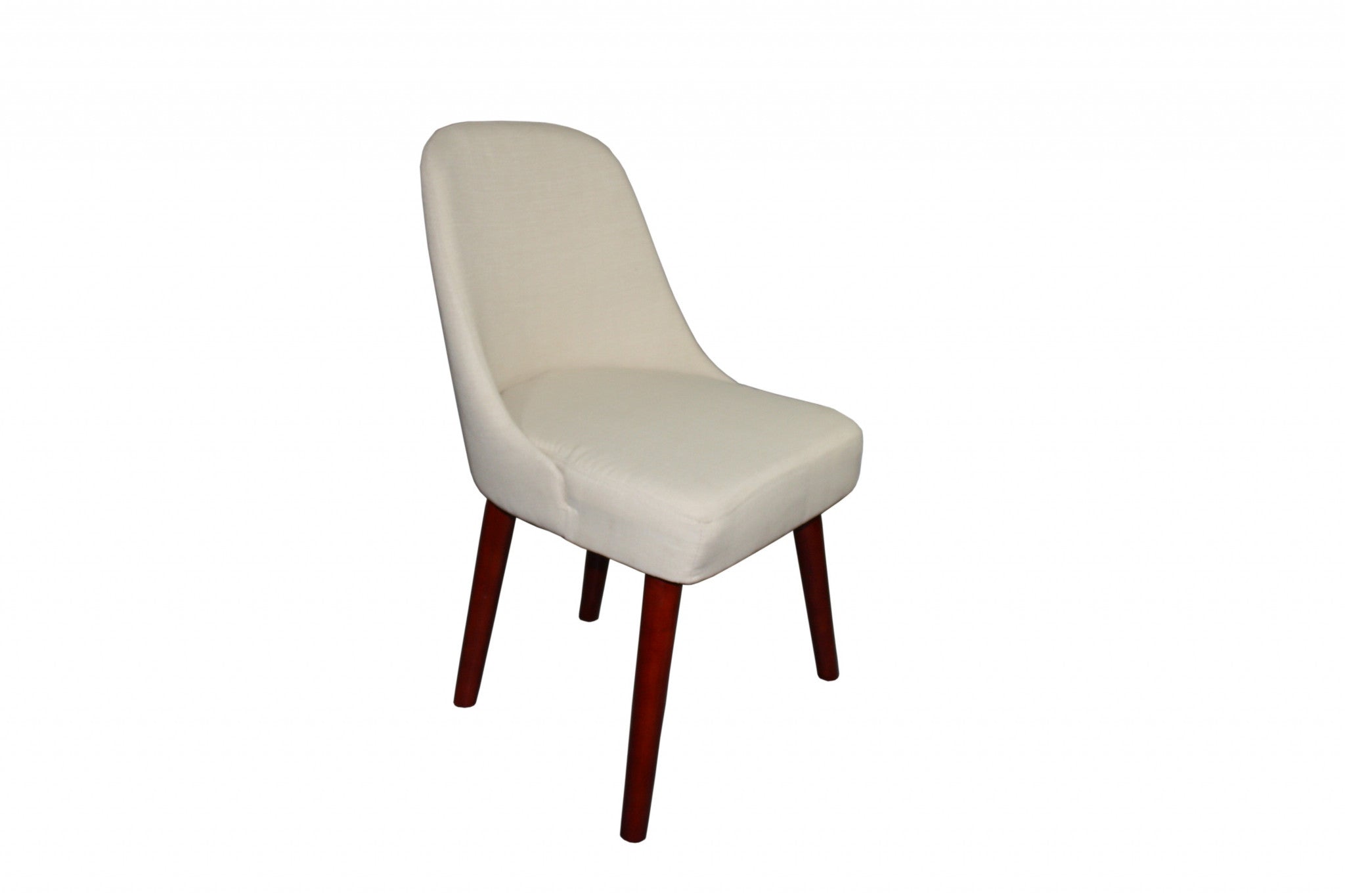 34" Cream Contemporary Armless Dining or Accent Chair - Minihomy