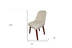 34" Cream Contemporary Armless Dining or Accent Chair - Minihomy