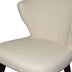 31" Cream and Black Wooden Curve Back Dining or Accent Chair - Minihomy