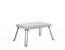 31" Black and White Postcard Microfiber Folding Bench - Minihomy