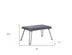 31" Blue and Cream Postcard Upholstered Folding Bench - Minihomy