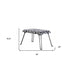 24" Faux Zebra Microfiber Folding Bench - Minihomy