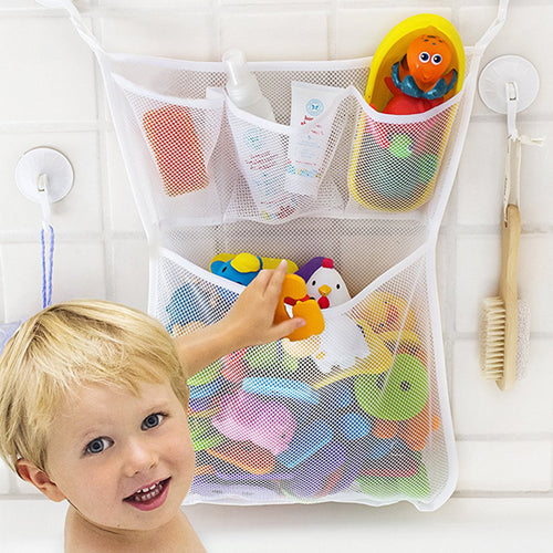 Bathroom Mesh Net Storage Bag Baby Bath Bathtub Toy Mesh Net Storage Bag Organizer Holder For Home