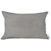 12" X 20" Grey Solid Color Zippered Handmade Polyester Lumbar Pillow Cover - Minihomy