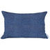 12" X 20" Blue Solid Color Zippered Handmade Polyester Lumbar Pillow Cover - Minihomy