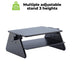 Modern Black Adjustable Three Level Ergonomic Monitor Stand - Minihomy