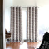 84" Taupe Trellis Black Out Window Curtain Panel - Minihomy