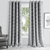 84” Silver Interlock Pattern Window Curtain Panel - Minihomy