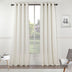 84" Ivory Linework Textured Window Curtain Panel - Minihomy