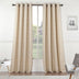 84" Taupe Linework Textured Window Curtain Panel - Minihomy