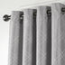 84" Silver Linework Textured Window Curtain Panel - Minihomy