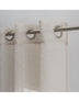 84” Tan Ribbon Embellished Window Curtain Panel - Minihomy