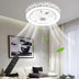 Modern Ceiling Fan and Light With Flower Details - Minihomy