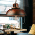 Industrial Retro Vintage Bronze Metal Pendant Lamp - Minihomy