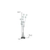 46" Chrome Multi Light LED Novelty Floor Lamp - Minihomy