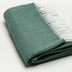 Moss Green Soft Acrylic Herringbone Throw Blanket - Minihomy