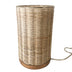 15” Traditional Rattan And Iron Table Lamp - Minihomy