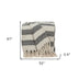 Black and Beige Diamond Weave Soft Cotton Handloom Throw - Minihomy