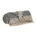 Beige and Black Multi Pattern Woven Handloom Throw Blanket - Minihomy