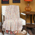 Fire and Beige Textured Woven Handloom Throw - Minihomy