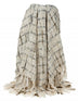 Olive and Beige Textured Woven Handloom Throw - Minihomy