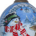 Adorable Snowman and Deer Hand Painted Mouth Blown Glass Ornament - Minihomy