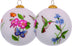 Decorative Florals Hand Painted Mouth Blown Glass Ornament - Minihomy