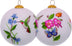 Decorative Florals Hand Painted Mouth Blown Glass Ornament - Minihomy