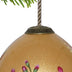 Golden Flowers and Dragon Hand Painted Mouth Blown Glass Ornament - Minihomy