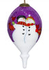 Amore Snowmen Hand Painted Mouth Blown Glass Ornament - Minihomy