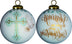 Gold Confirmation Hand Painted Mouth Blown Glass Ornament - Minihomy