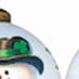 Green Irish Snowman Hand Painted Mouth Blown Glass Ornament - Minihomy