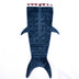 Navy Blue Shark Weighted Throw Blanket - Minihomy