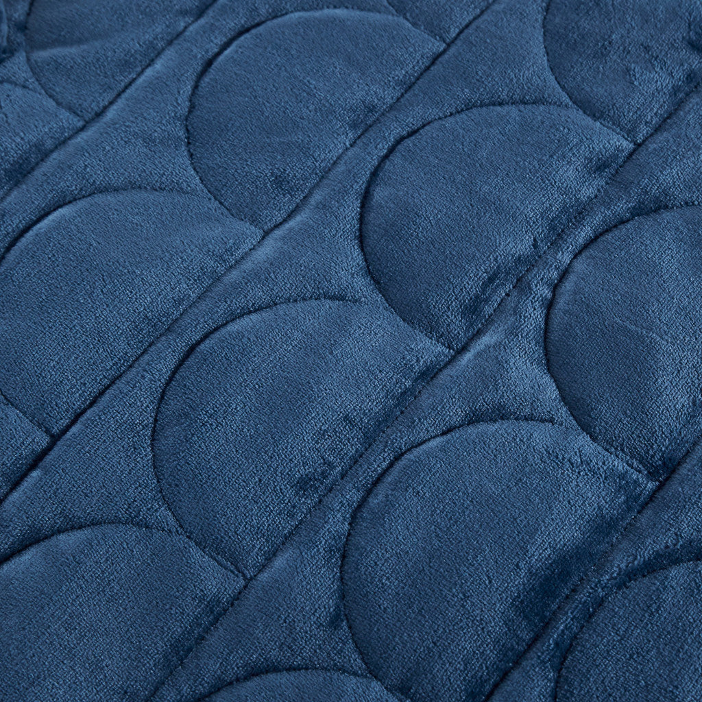 Navy Blue Shark Weighted Throw Blanket - Minihomy