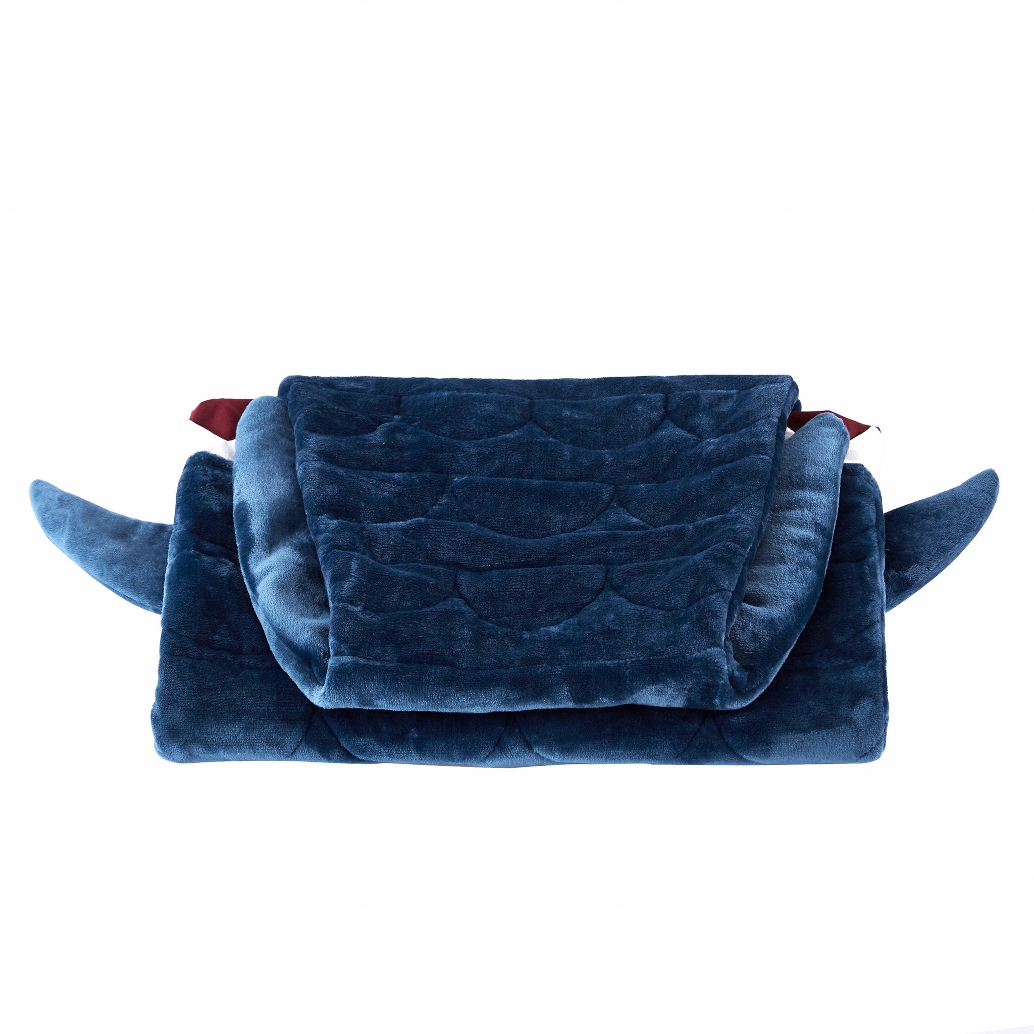 Navy Blue Shark Weighted Throw Blanket - Minihomy