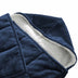 Navy Deluxe Hooded Weighted Velvet Throw Blanket - Minihomy