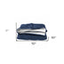 Navy Deluxe Hooded Weighted Velvet Throw Blanket - Minihomy