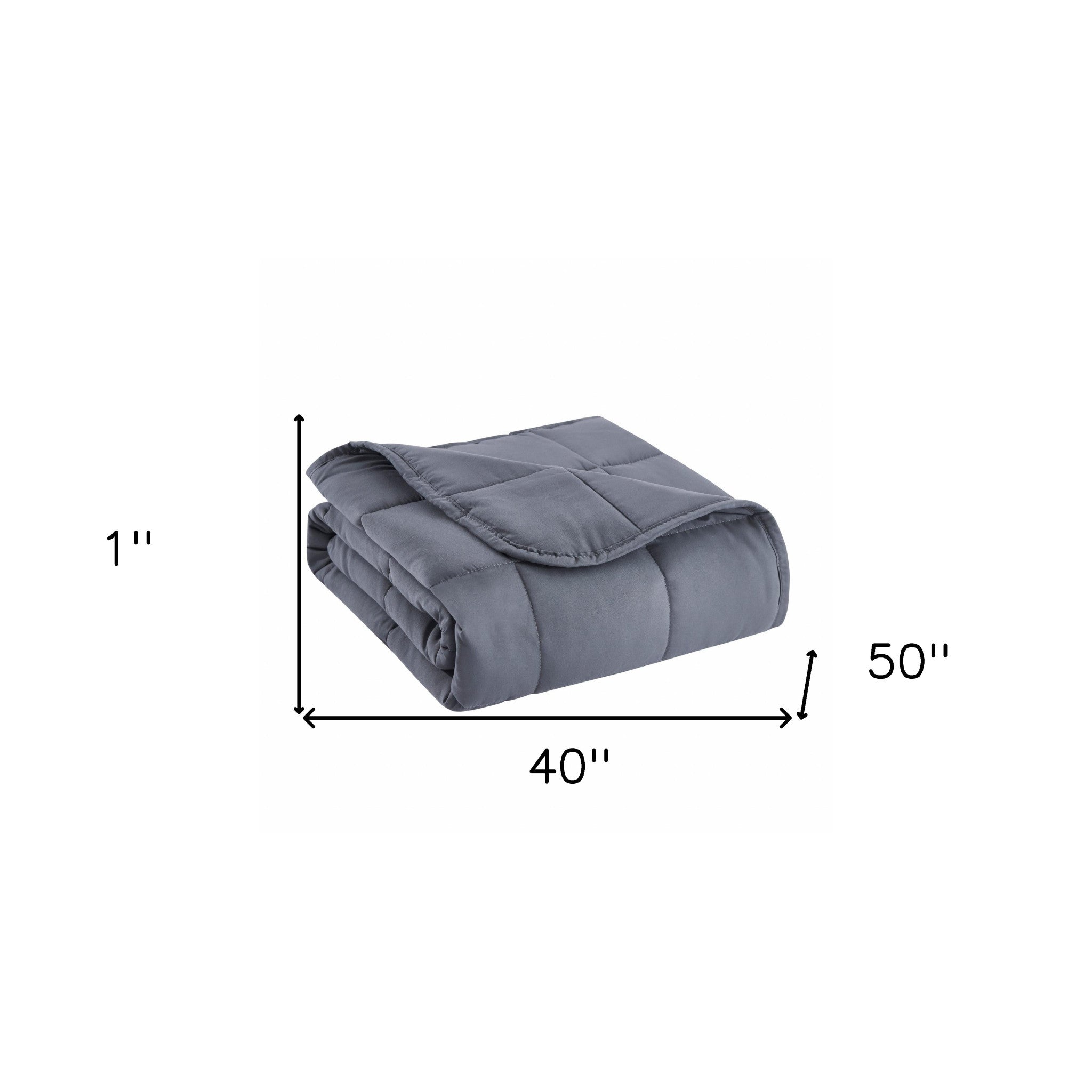 Grey Travel Weight Microfiber Throw Blanket - Minihomy