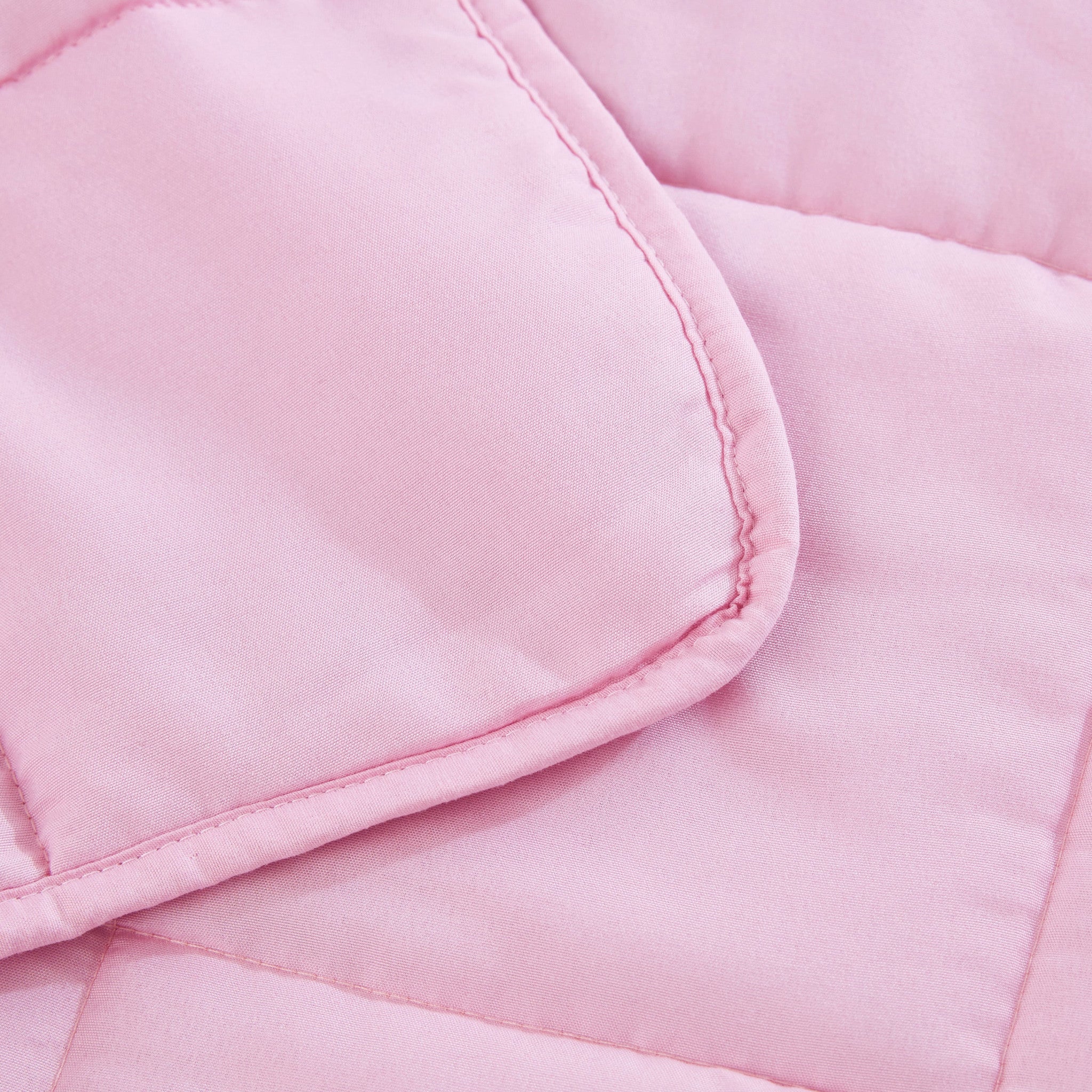 Pink Travel Weight Microfiber Throw Blanket - Minihomy