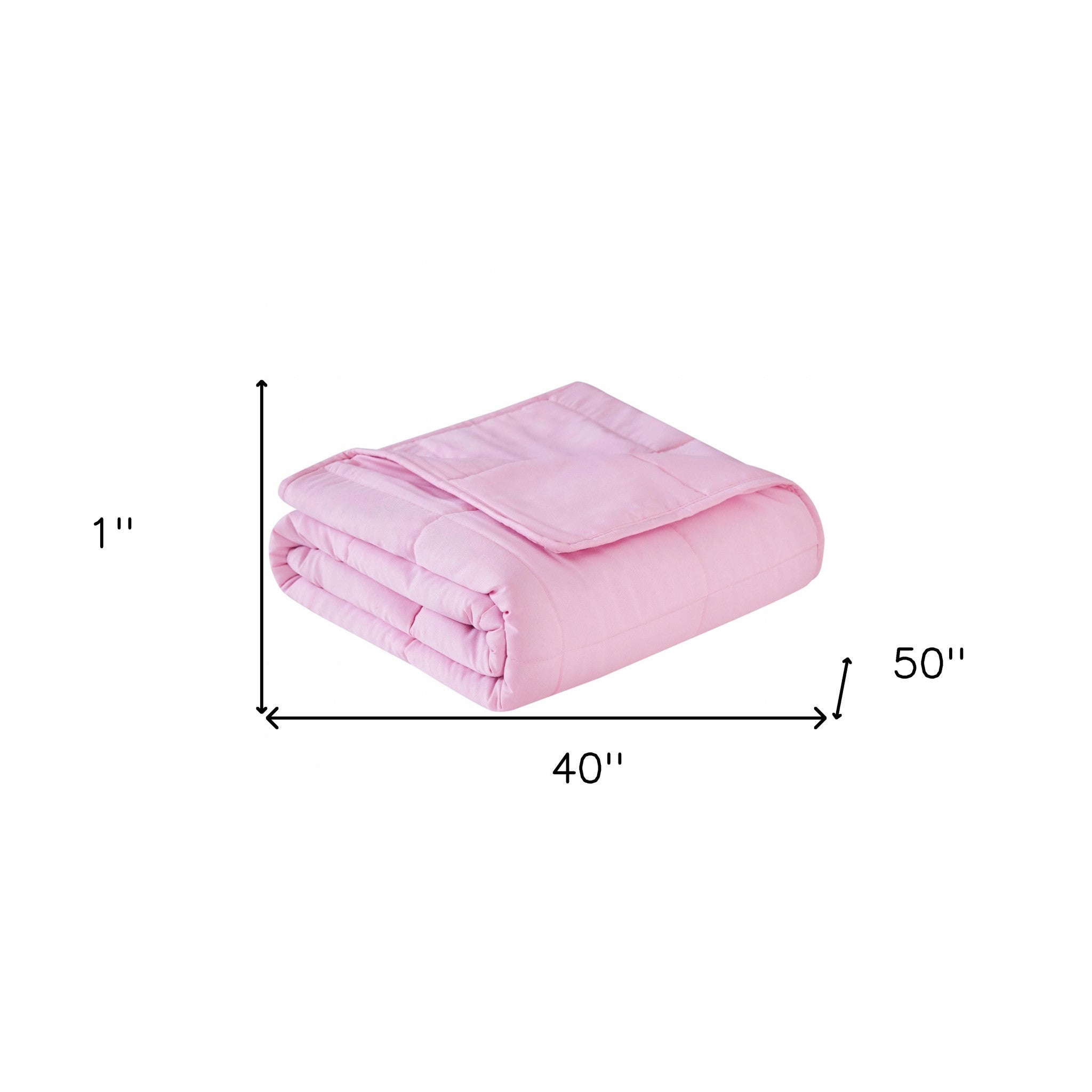 Pink Travel Weight Microfiber Throw Blanket - Minihomy