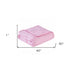 Pink Travel Weight Microfiber Throw Blanket - Minihomy