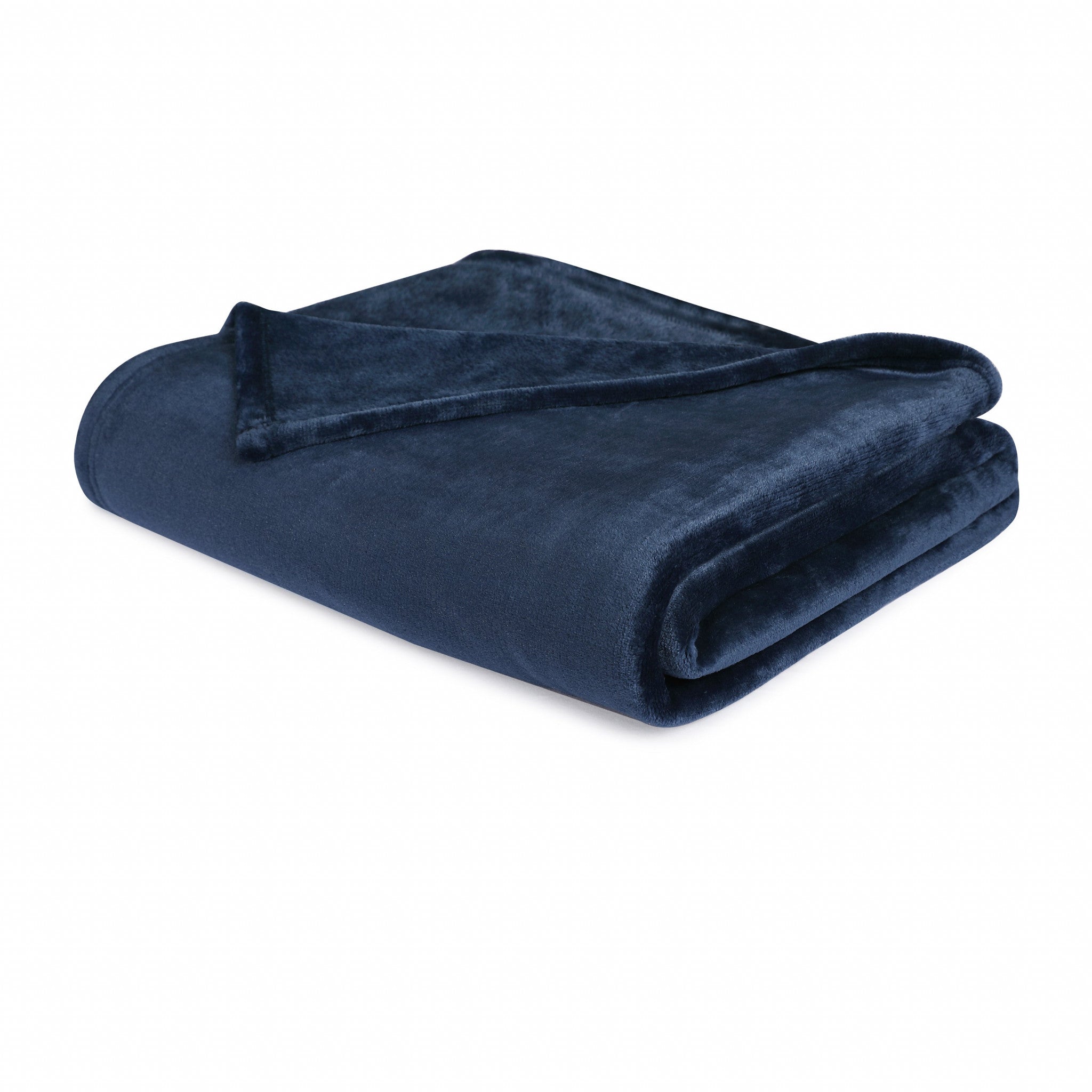 Navy Blue Solid Anti Microbial Oversized Throw - Minihomy