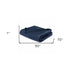 Navy Blue Solid Anti Microbial Oversized Throw - Minihomy