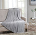 Grey Solid Anti Microbial Oversized Throw - Minihomy