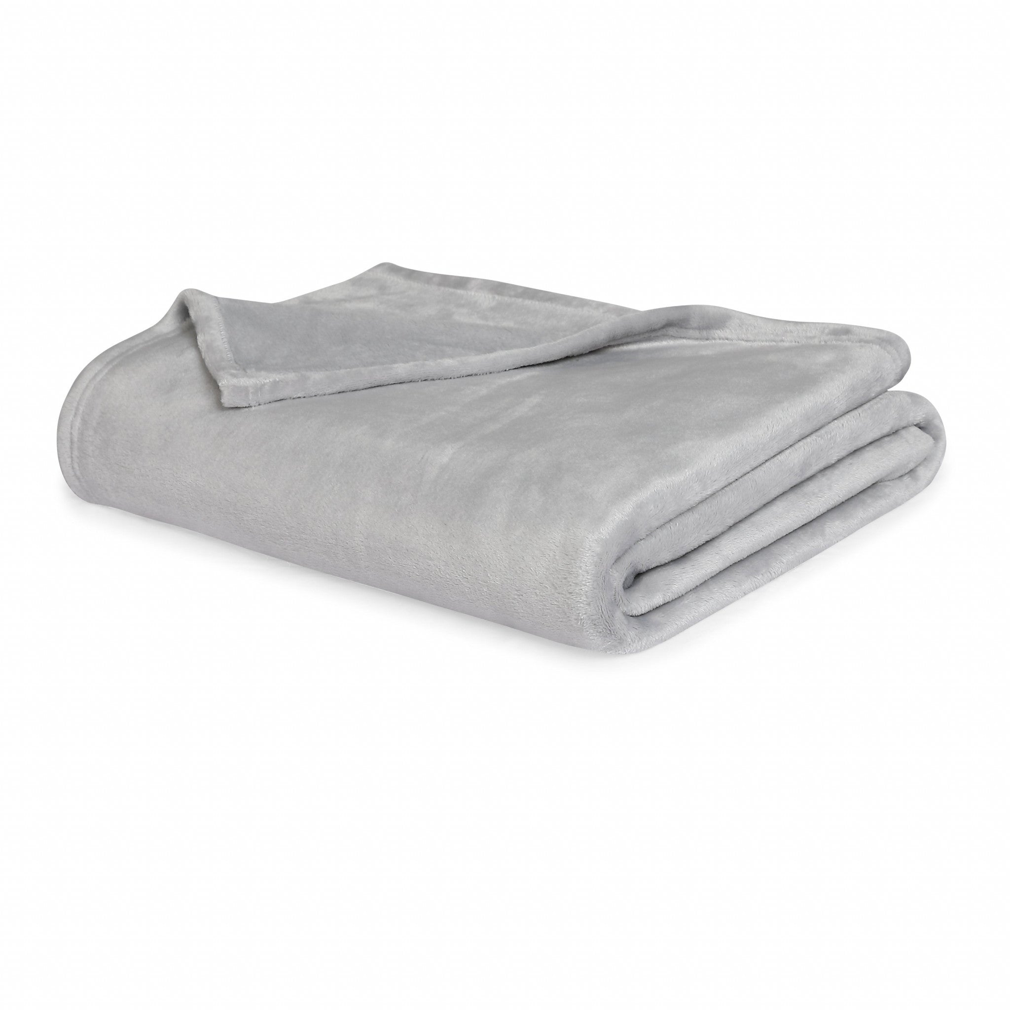 Grey Solid Anti Microbial Oversized Throw - Minihomy