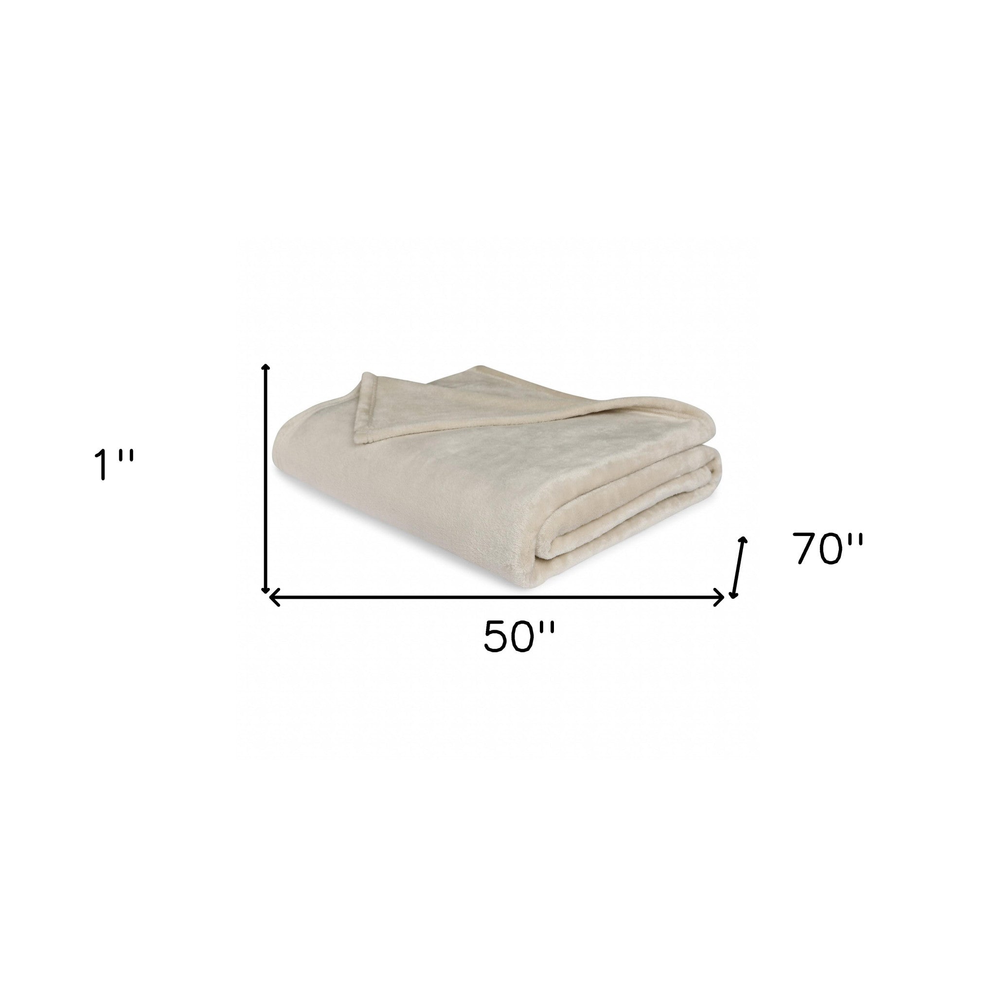 Ivory Solid Anti Microbial Oversized Throw - Minihomy