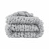 Light Grey Boho Chunky Knit Throw Blanket - Minihomy