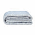 Checked Print Blue Grey Reversible Velvet and Sherpa Throw Blanket - Minihomy