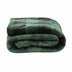 Buffalo Black Green Printed Velvet and Velvet Throw Blanket - Minihomy