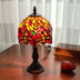 15" Tiffany Style Stained Glass Dragonflies Table Lamp - Minihomy